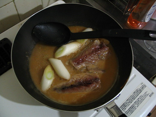Miso Saba in the pan