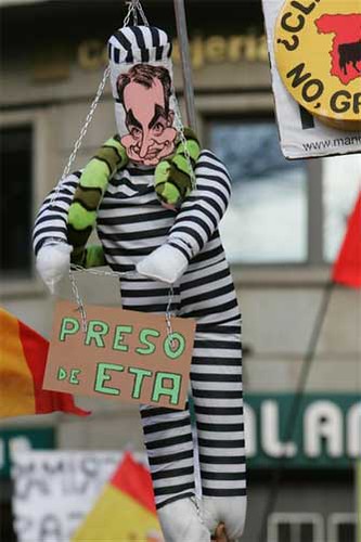 Zapatero presente en la manifestación