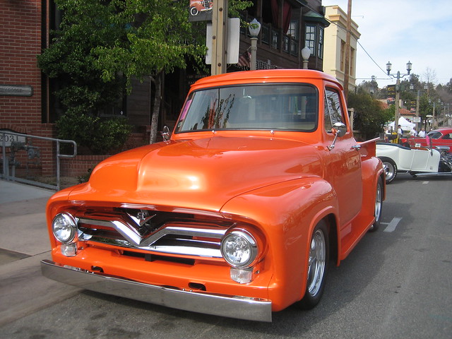 orange ford truck f100 temecula