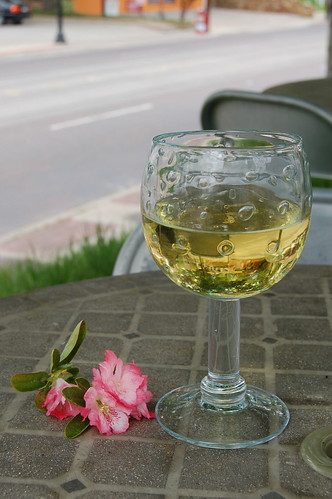 glass of wine at Organicity