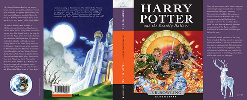 Tapa del Septimo libro de la final de Harry potter