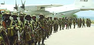 Ugandan troops arriving in Mogadishu to occupy the country on behalf of the US. The African Union has ostensibly accepted a peacekeeping mission in Somalia without consultation with the Al-Shabab resistance movement. by Pan-African News Wire File Photos