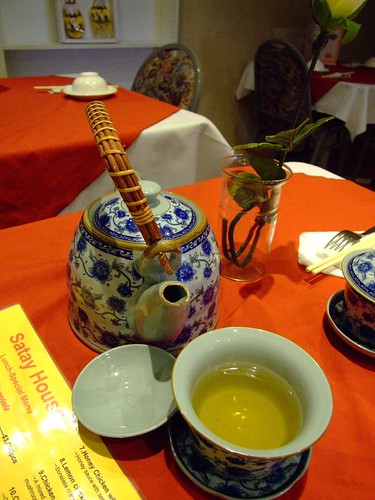 A pot of Green Tea at Satay House, Wollongong Mall