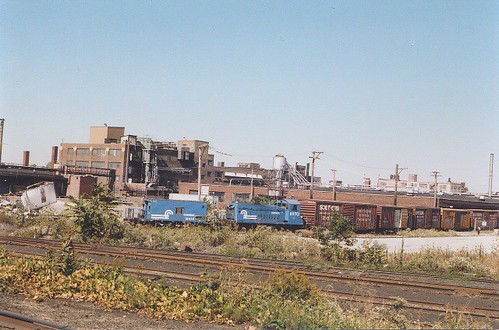 Conrail switching local. Chicago Illinois USA. October 1983. by Eddie from Chicago