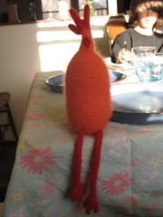 funky felted chick