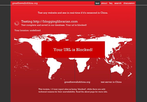 Blogging Librarian Blocked