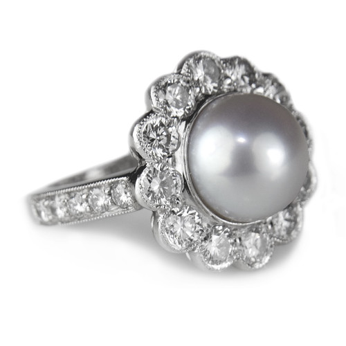 pearl engagement ring figure
