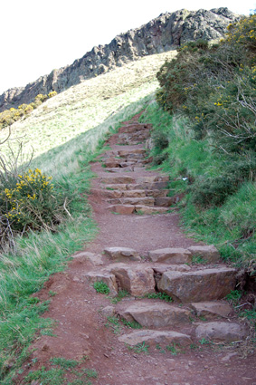 Edinburgh Holyrood Park stair