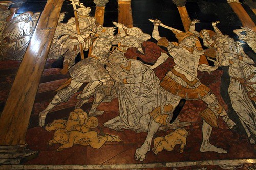 Floor panel with the slaughter of the innocents