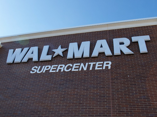 Walmart Supercenter sign by Ron Dauphin, on Flickr