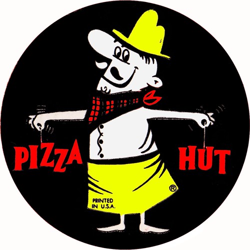 pizza hut logo. Another early 1970s Pizza Hut