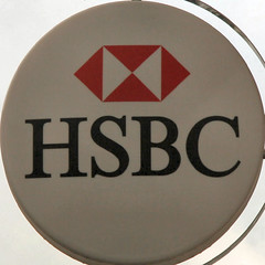 HSBC bank sign