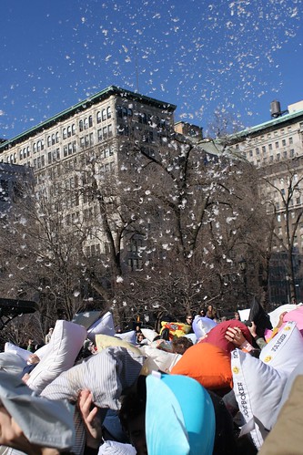 Pillowscapes - Pillow Fight NYC 2007
