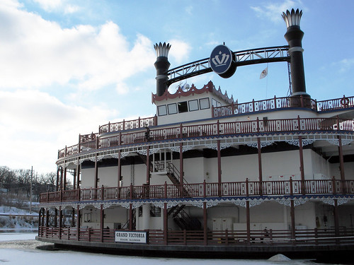 Riverboat Casino on the frozen Fox River