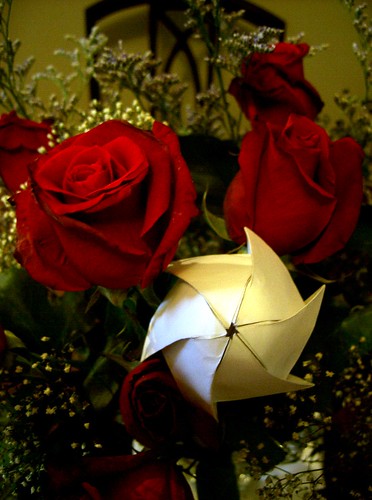 Roses and Origami Egg