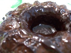 Mini chocolate lava cake (close-up I)