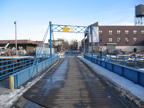 Carroll Street Bridge W Snow