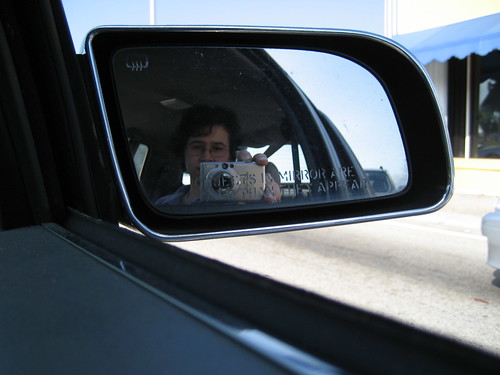 me in the side mirror