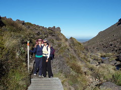 Fran and Amani, Tongariro Crossing
