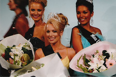 Laural Barratt, Sylvia Laurenson and Jessica Body, winning the top three prizes at Miss Universe New Zealand 2007. This image is copyright. Please do not steal it.