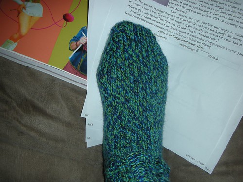 Finished First Sock Ever