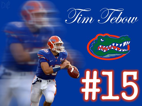 florida gators. Florida Gator #15 Tim Tebow