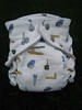 PRR Tools/Velour Fitted Diaper  <br>with Flap-style Quick Dry Soaker