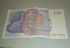 New 20 pound note - back