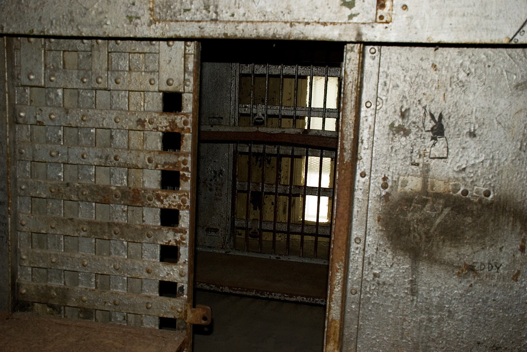 Two-person cell in the old Caldwell County jail
