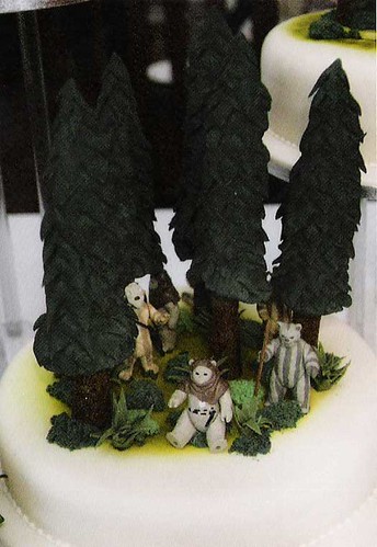 Star Wars wedding cake Ewoks by SomeRandomNerd.