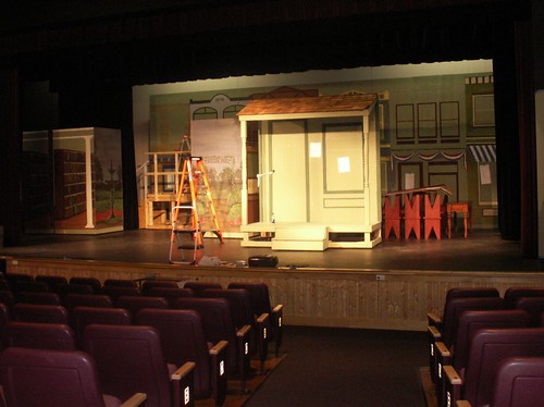 Staging for "The Music Man," 1