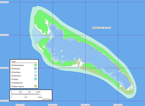 Nikumaroro Atoll - Map