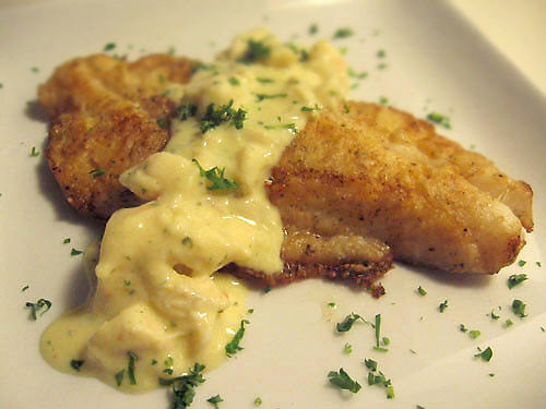 Orange Roughy with Crab Bearnaise