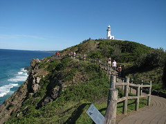 Standing on the most easterly point in Australia