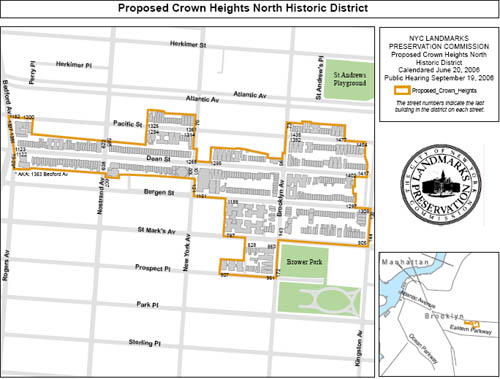 Crown Heights Hist Dist Map
