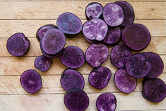 Purple Peruvian potatoes