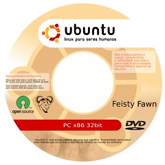 Label para DVD Ubuntu 32bit pt_BR