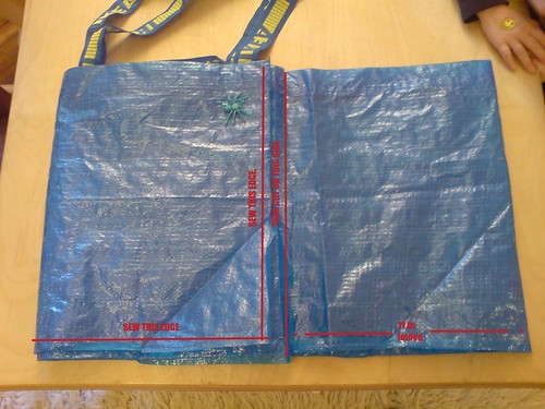 59 Cent Diaper Bag, from Ikea: Step 4