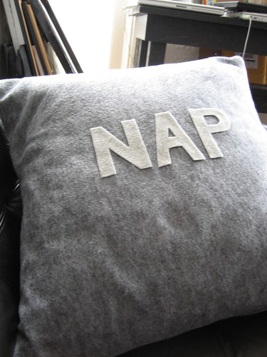 "nap" pillow