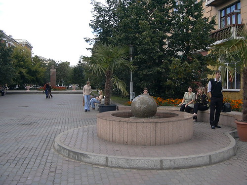 Krasnoyarsk is rich with Fountains ©  zhaffsky