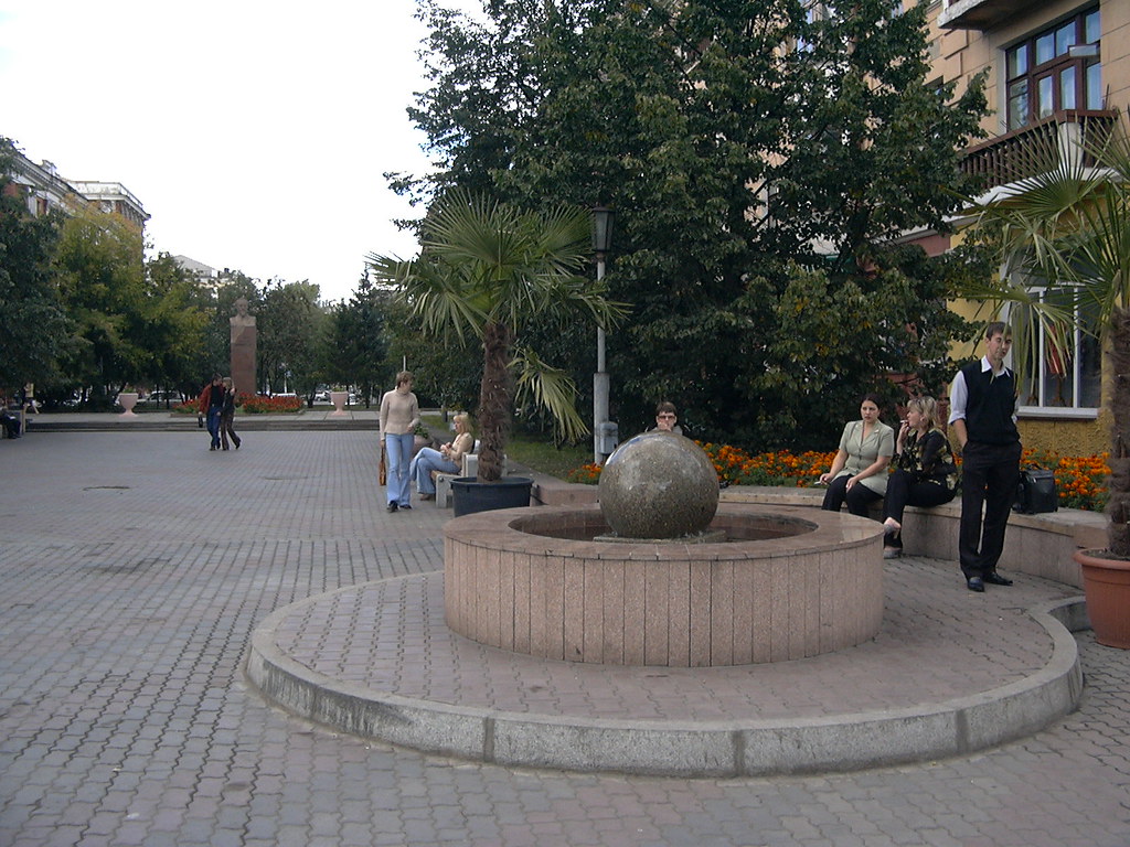 : Krasnoyarsk is rich with Fountains