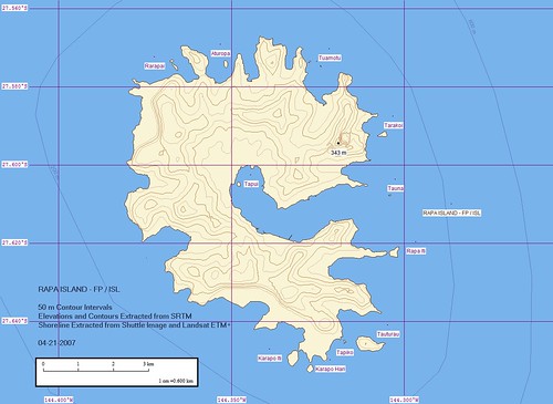 Rapa Iti Island - Marplot Map (1-60,000)