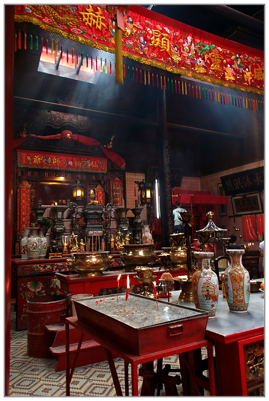 Inside a Chinese Temple in KL