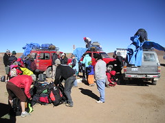 Packing at Bolivian border
