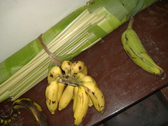 Banana fruit, leaf and vegetable