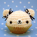 Amigurumi Vanilla Bean Cupcake Bear