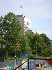 City Hall and Olympic Flags