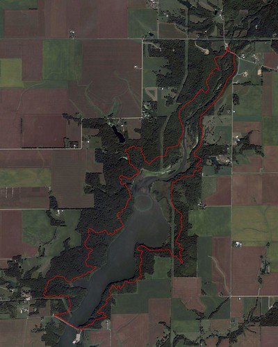 Clinton Lake trail map