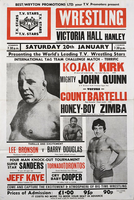 wrestling poster, hanley