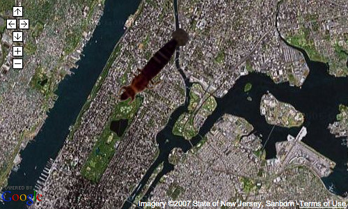 My favorite is the alien bug over Manhattan: google-maps-alien-bug